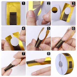 Cuộn Form Giấy Nối Móng Dùng Cho Đắp Gel Và Đắp Bột