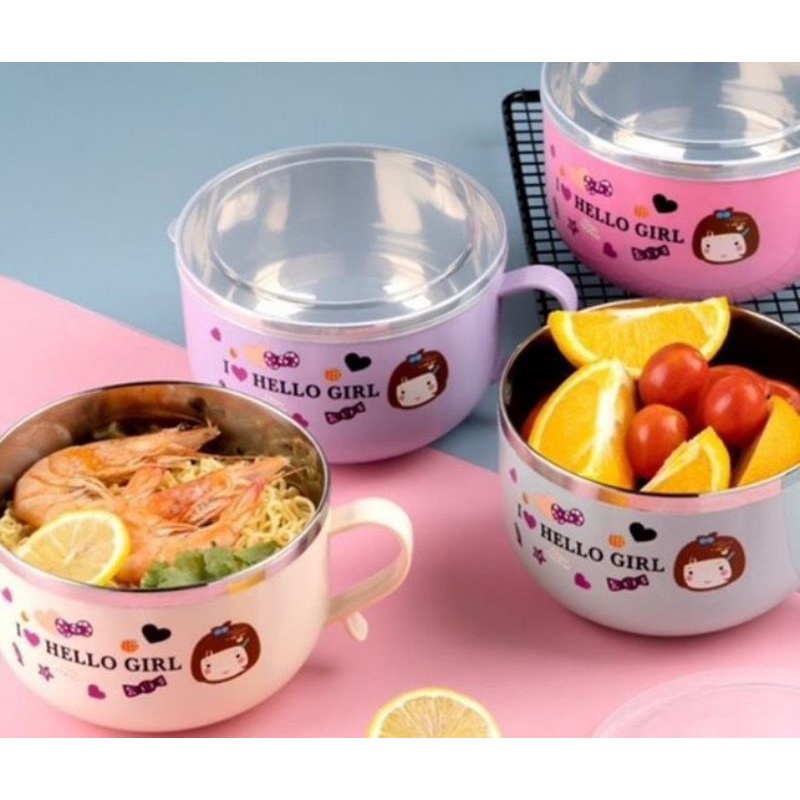 Ca mì có nắp, bát ăn cách nhiệt