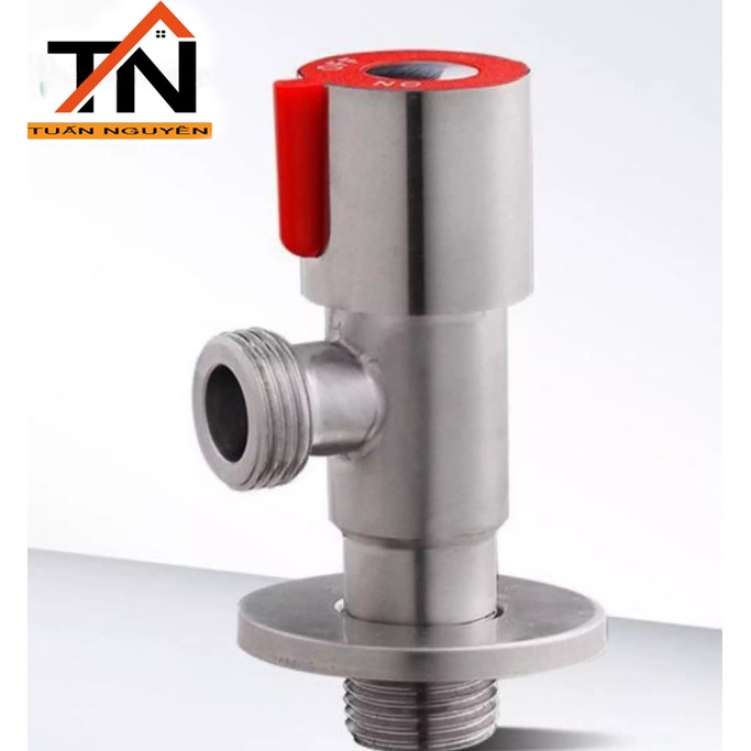 Van F khóa bồn cầu, Khóa Giảm Áp inox 304 (kiểu chữ F) Hàng Chất Lượng Cao, Dày Dặn Bóng Mờ, Đẹp (Bảo Hành 24 Tháng)