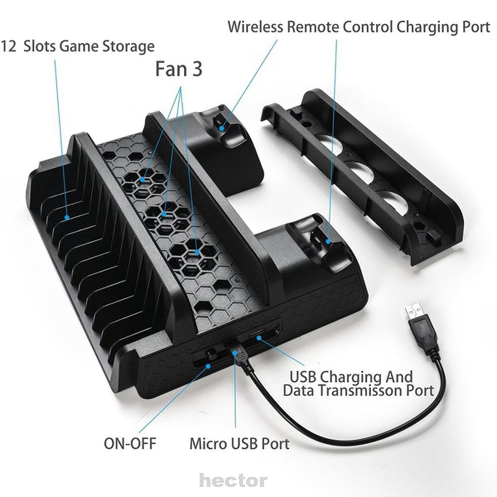 Đế Sạc Đứng 12 Ngăn Cho Tay Cầm Chơi Game Ps4