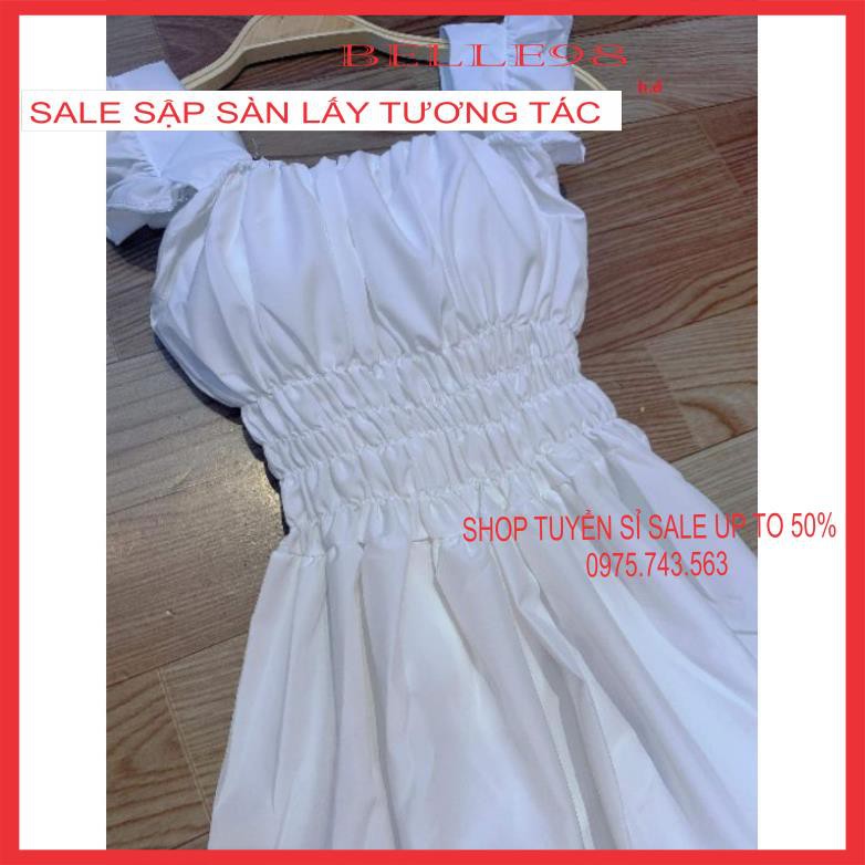 [Sales sốc 3 ngày] Váy 2 dây cánh tiên chất thô mềm