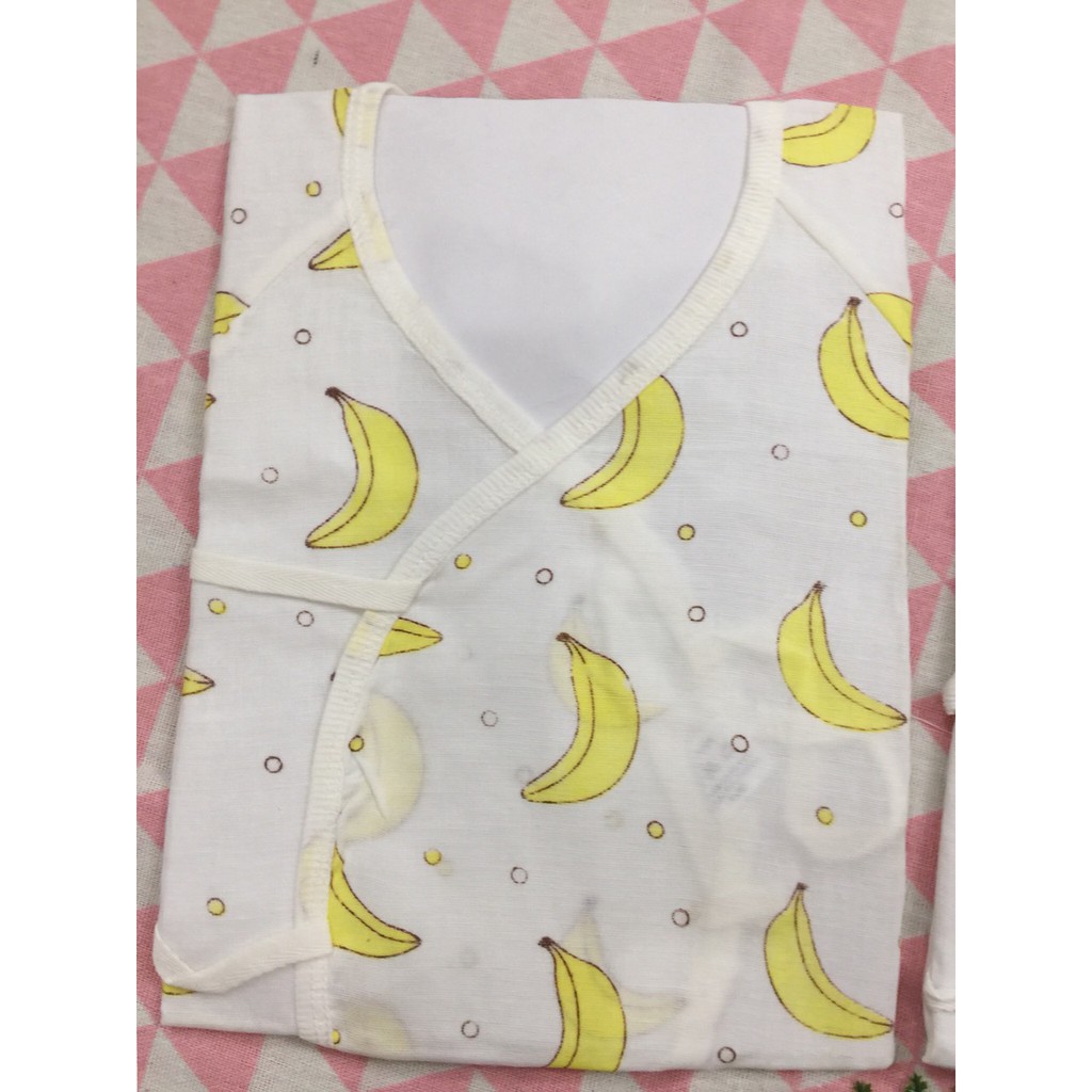 Body yukata dài tay cho bé buộc dây chất cotton sợi tre 7-9kg