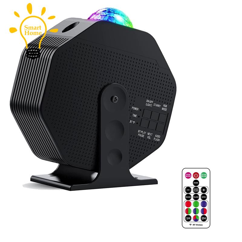 Đèn Chiếu Sao Galaxy Tạo Hiệu Ứng Nhiều Màu Sắc Kèm Điều Khiển Bluetooth Và Điều Khiển Từ Xa
