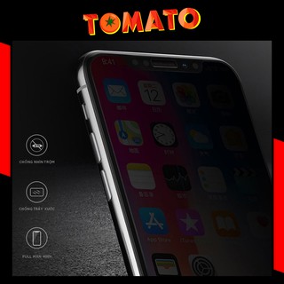 Kính Cường Lực Chống Nhìn Trộm Full Màn Cho iPhone 6/6s/7/8/6Plus/7Plus/8Plus/X/Xr/Xsmax/11/11Pro/11ProMax/12/12promax