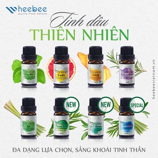 Tinh Dầu Cao Cấp Tinh Khiết Từ Thiên Nhiên HeeBee Giúp Giảm Căng Thẳng Mệt Mỏi & Thư Giãn Tinh Thần 10ml
