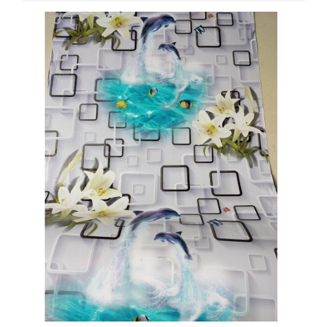 1 mét decal Giấy Dán Tường Cá heo hoa ly xanh - Khổ 45cm có  Keo Sẵn | BigBuy360 - bigbuy360.vn