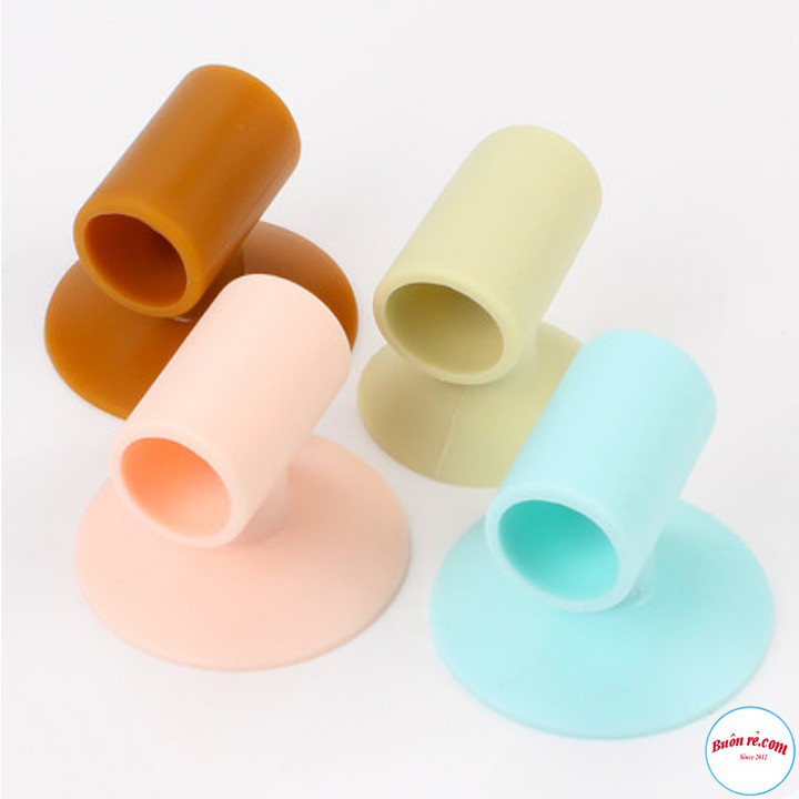 Combo 2 Nút Silicone Chặn Tay Nắm Cửa Hút Tường Chống Va Đập br00497