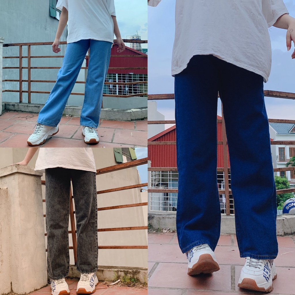 QUẦN JEANS NỮ ỐNG XUỐNG CẠP CHÉO HOTREND HÀNG ĐẸP Q540 SUTANO
