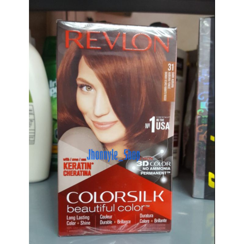 Nhuộm tóc Revlon Colorsilk Dark Auburn màu vàng nâu số 31
