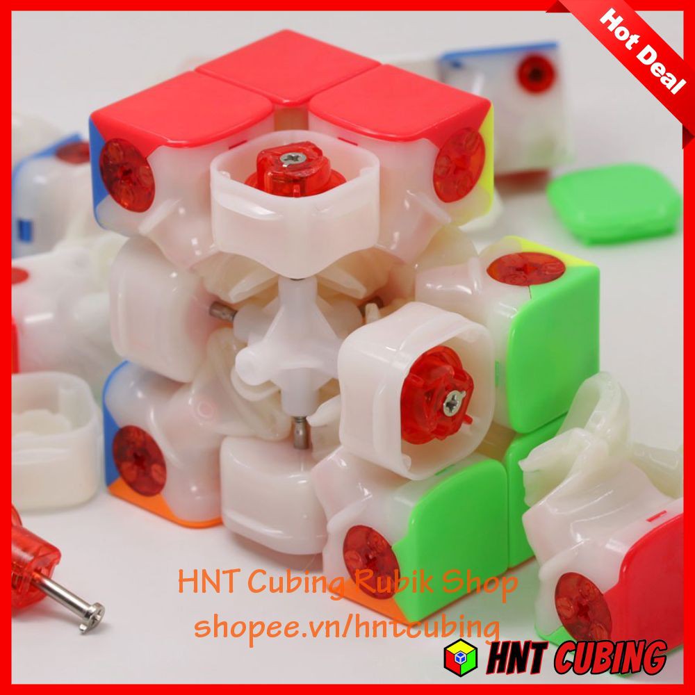 Rubik 3x3 DaYan ZhanChi Pro M 2021 - Rubik Cao Câp DaYan (Thay Đổi Được Lực Hút Nam Châm) HNT Cubing