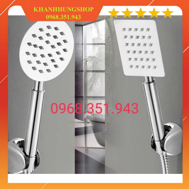 Bộ tay sen nhà tắm Inox sáng bóng