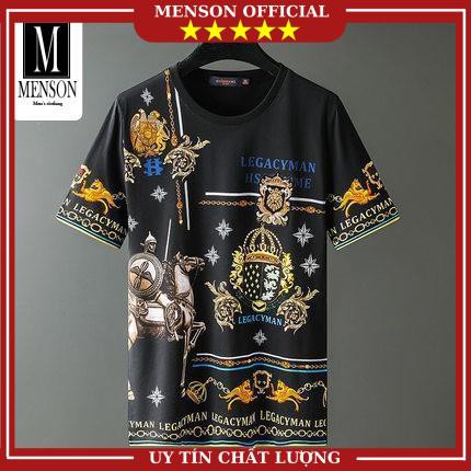 [Hàng Siêu Cấp] Áo Thun Nam, Áo Phông Nam Hàng Hiệu Cao Cấp Đính Đá In Hình 3D, Chất Mát 100% Cotton Chuẩn Form M1124