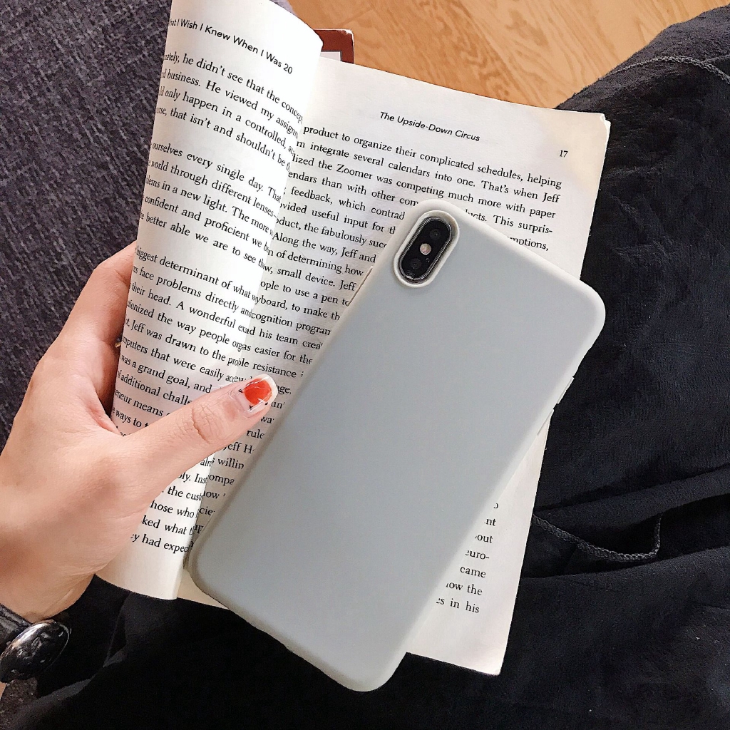 Ốp lưng điện thoại bằng Silicone màu trơn dành cho Iphone XR XSmax X 6 7 8 6plus 8plus 11 11Promax 11Pro | BigBuy360 - bigbuy360.vn