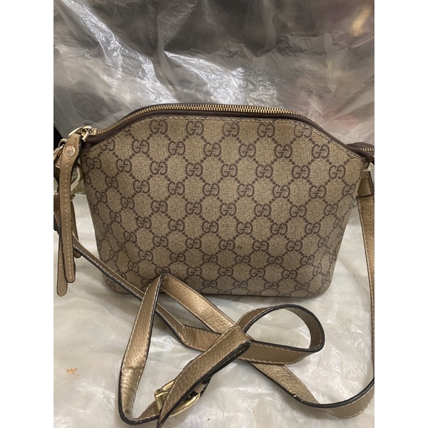 Túi đeo chéo dáng hến Vân GD hàng si