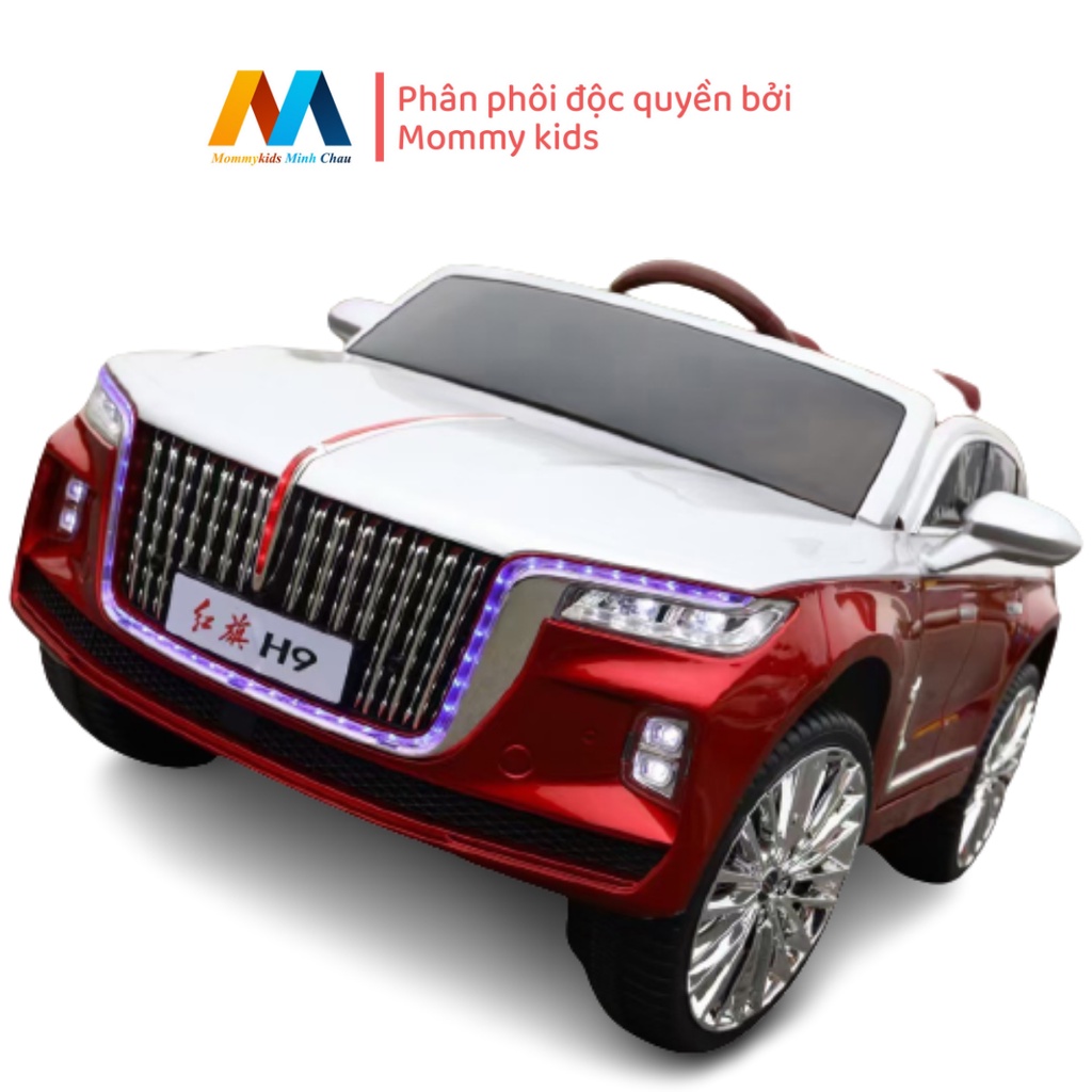 Xe ô tô điện MOMMYKIDS MOMMYKIDS MINH CHÂU cho bé 4 động cơ Hongqi H9, Mayback dành cho trẻ từ 1- 12 tuổi
