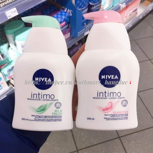 Dung dịch vệ sinh phụ nữ Nivea intimo Đức 250ml