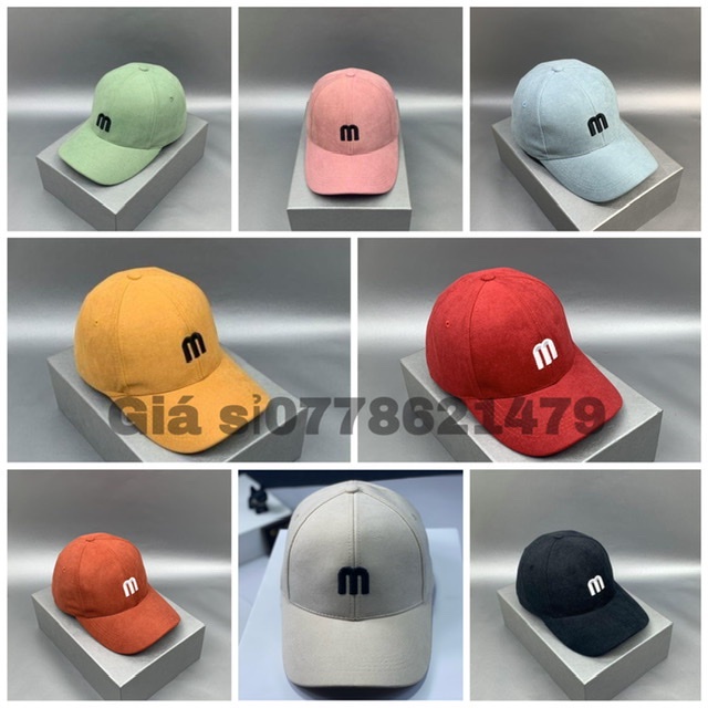 Mũ lưỡi trai thêu chữ phong cách thời trang trẻ - Nón kết lưỡi trai nhung mịn nam nữ