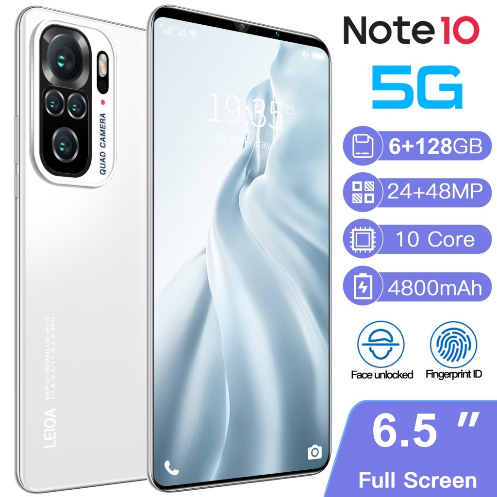 điện thoại Note10 pro bán di động 2022 hợp pháp CP màn hình lớn HD Máy ảnh 5G nguyên bản thông minh COD