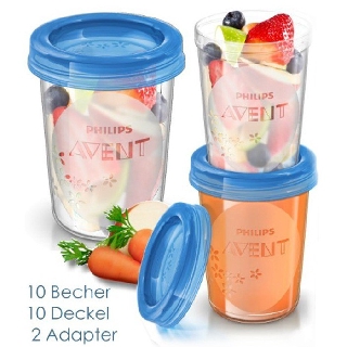 [ FREESHIP ] Cốc Trữ Sữa VIA Philips Avent (10Ly -180ml)
