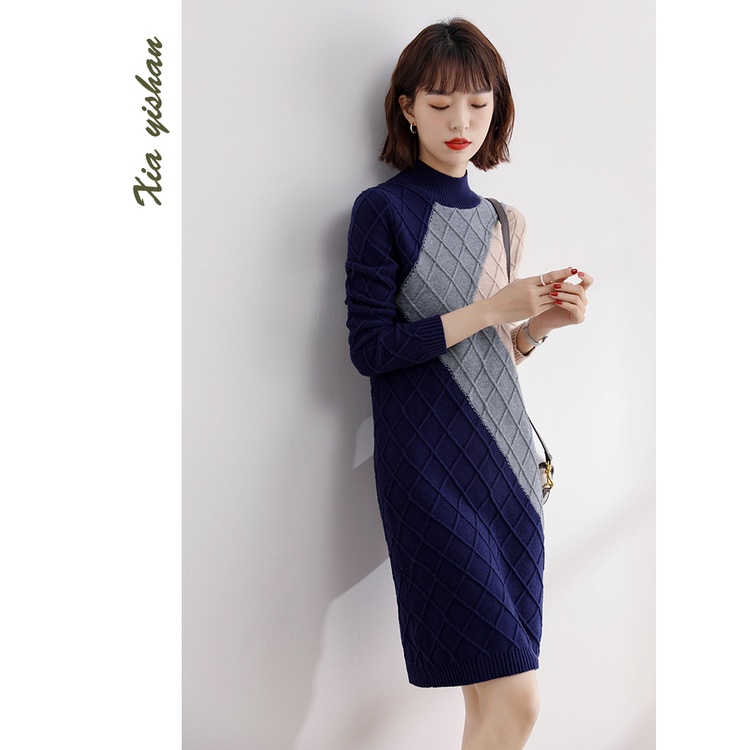 Đầm len thu đông phong cách hàn quốc