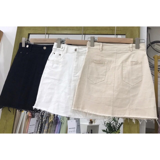 Chân váy kaki ngắn