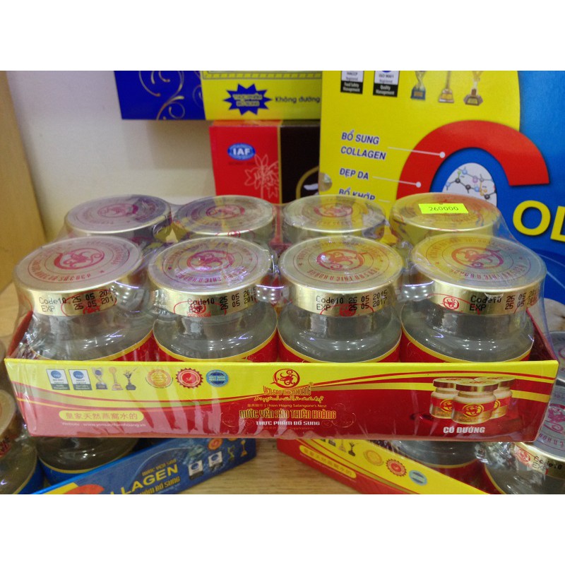 LÔ 8 Nước yến sào Thiên Hoàng Có đường hũ 70ml (8 hũ)