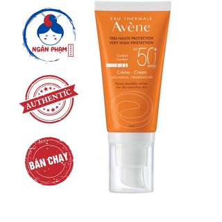 [ Bill Pháp] Kem chống nắng Avene Protection SPF50+ Fragrance Free không hương liệu cho da khô nhạy cảm