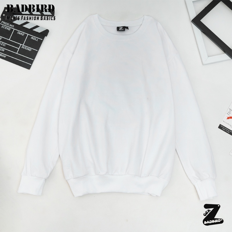 Áo thun dài tay oversize BADBIRD, chất nỉ da cá cao cấp Sweater trơn basic, Thương hiệu Việt
