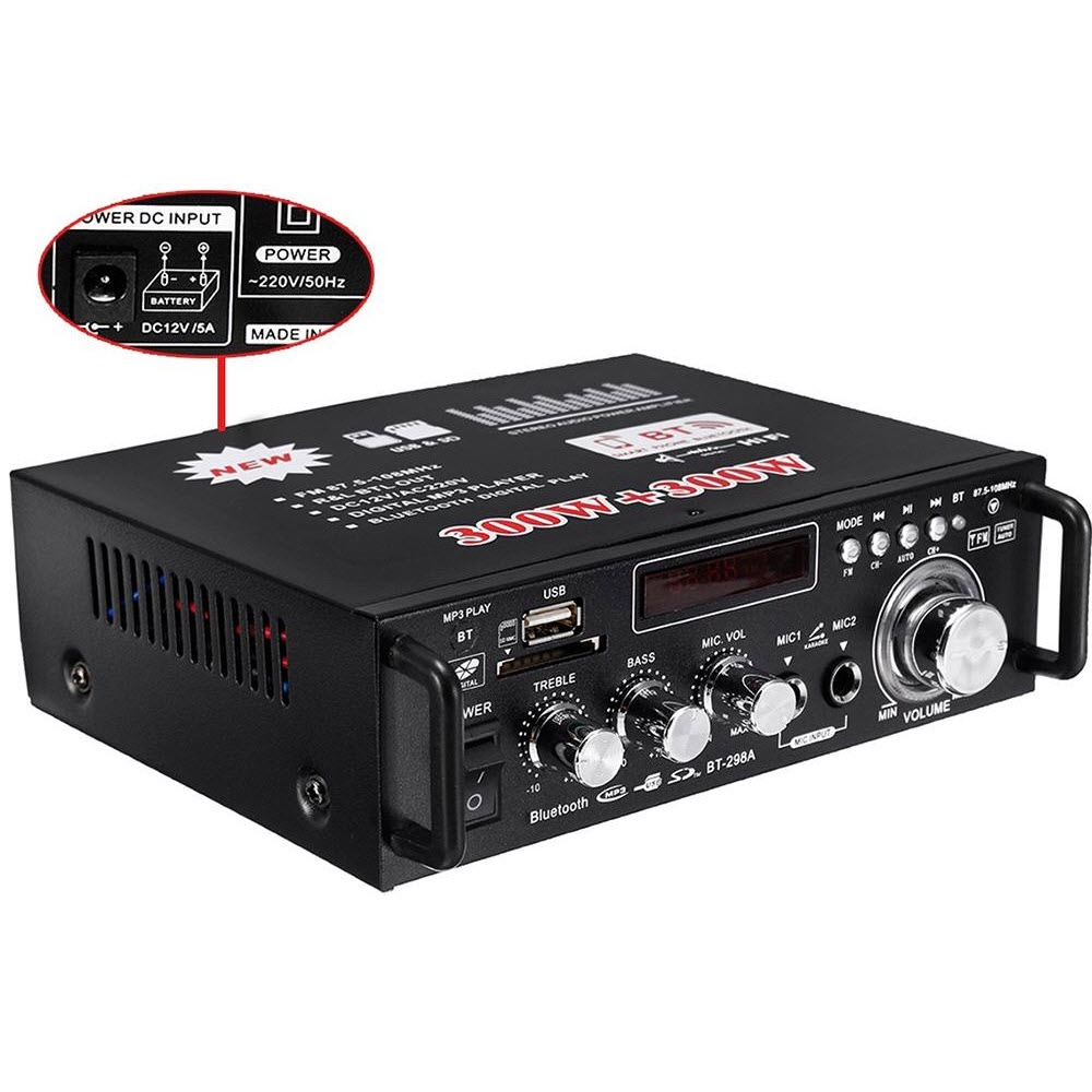 Âm ly Kentiger, BT-298A Bluetooth 5.0 cho amply công suất lớn