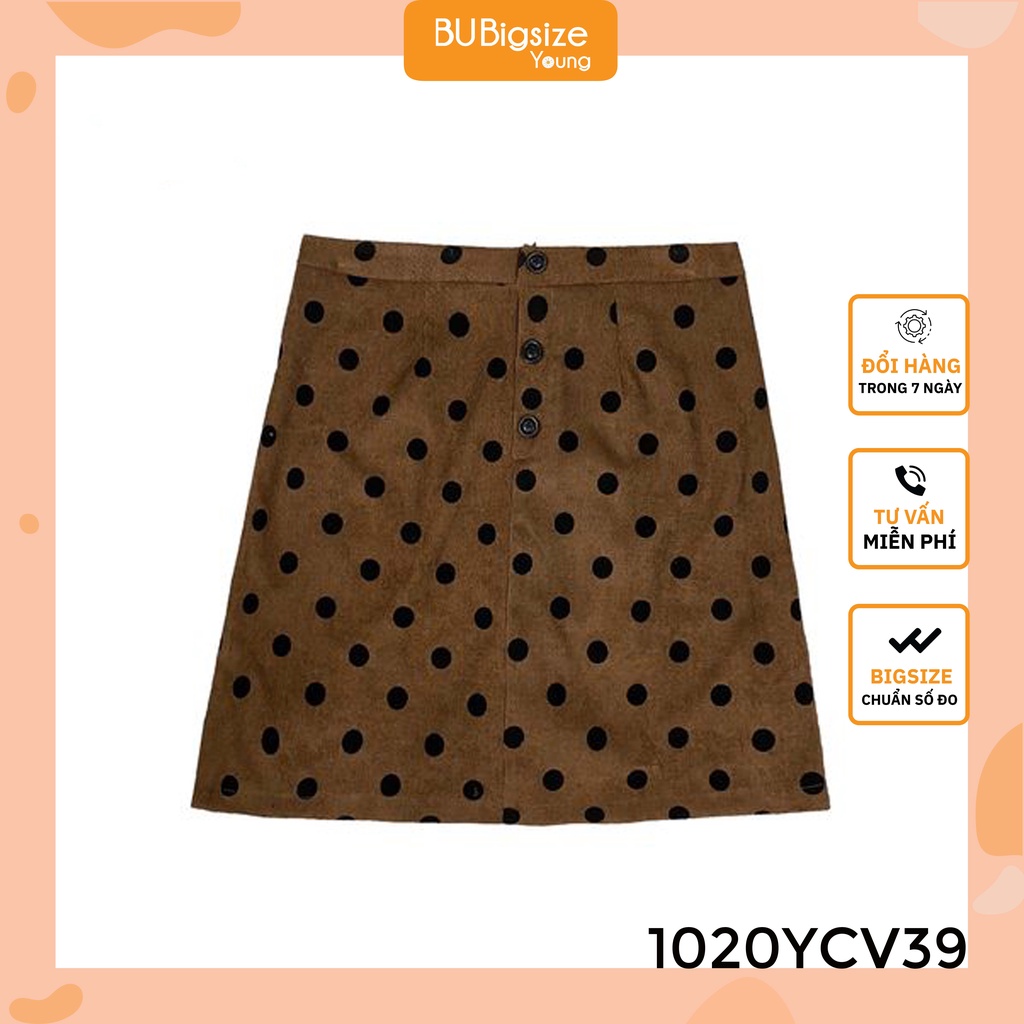 Chân váy chấm bi BIGSIZE (55kg đến 95kg) - 1020YCV39 - [BU Bigsize Young]