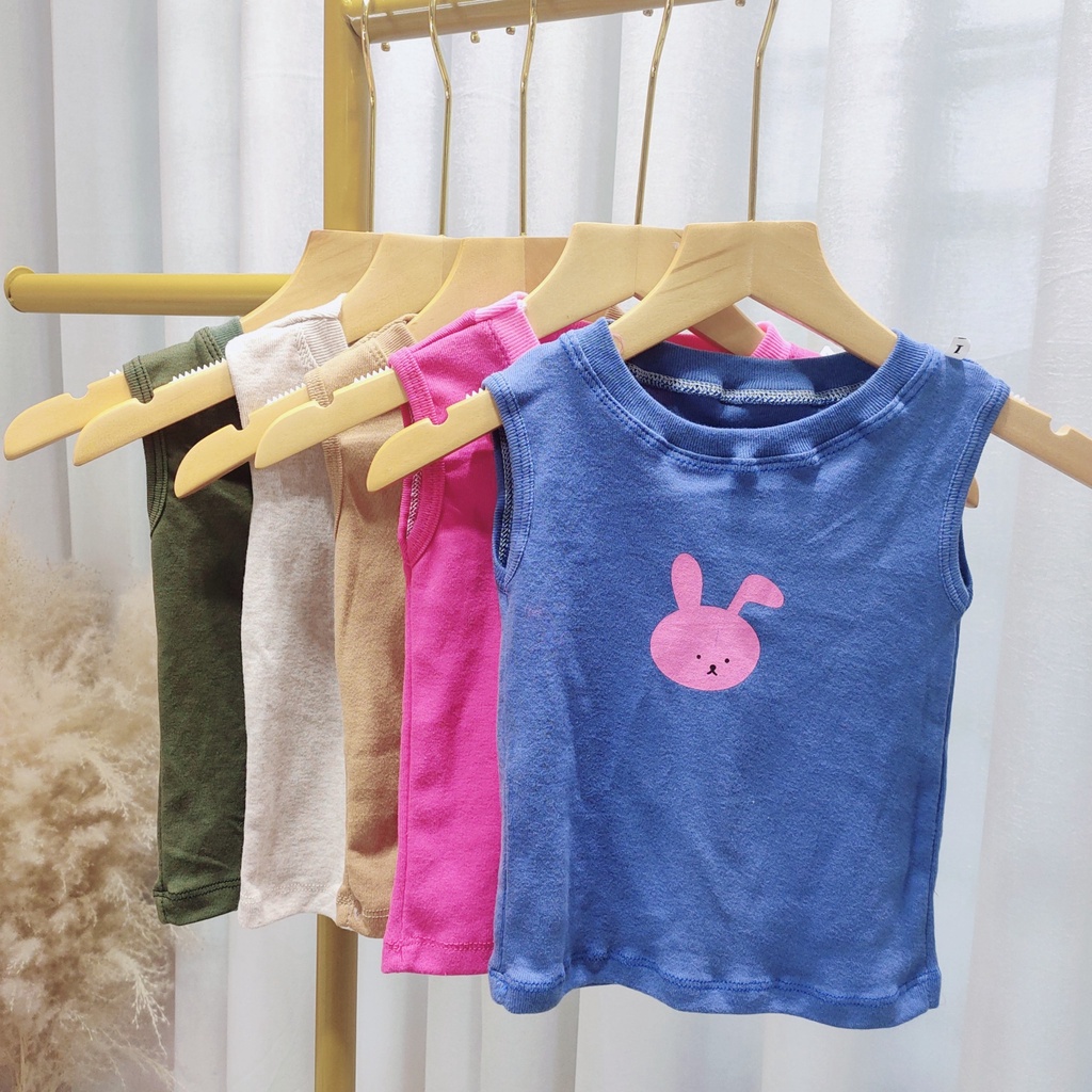 Áo ba lỗ len tăm họa tiết con vật cho bé 8-18kg QATE842