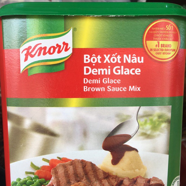 Bột Xốt Nâu Demi Glace Knorr 1kg/ Sốt Nâu Ướp Thịt Bò/ Unilever Knorr Demi Glace Sauce