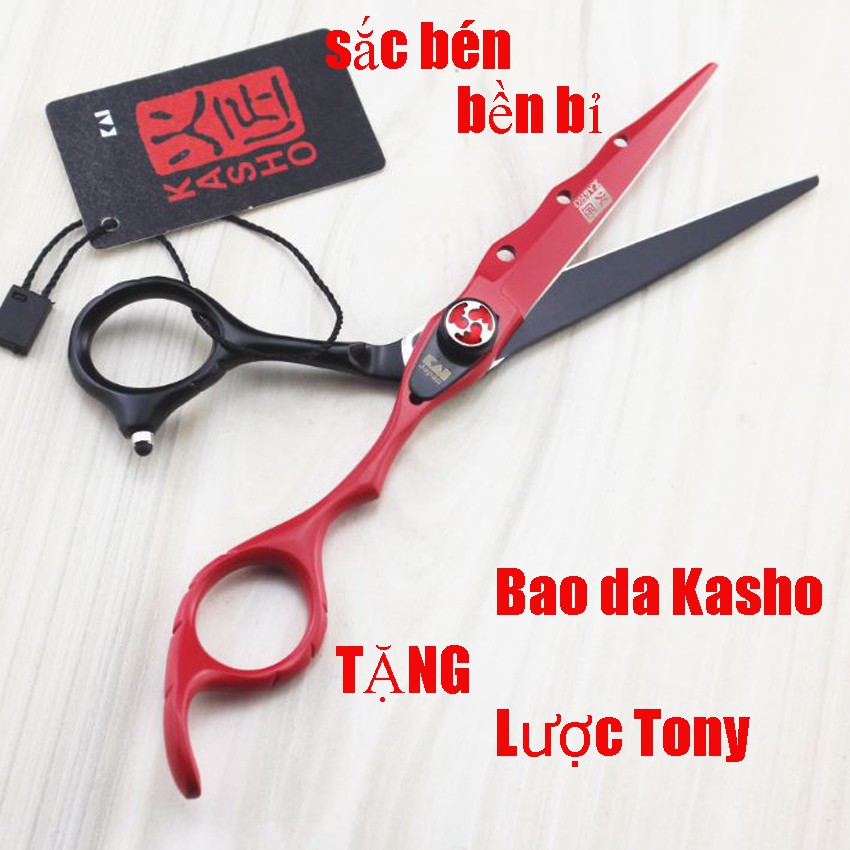 Bộ kéo cắt tóc chuyên nghiệp Nhật Bản Kai Kasho K4( Mua một bộ kéo được tặng bao da+2lược)