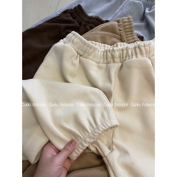 [ Ảnh thật ở cuối ] QUẦN JOGGER KHÔNG CÓ TAG BÒ SỮA 5 MÀU