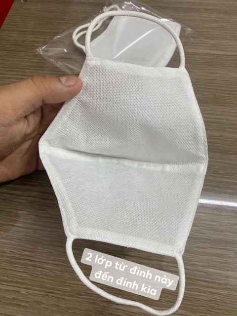 Khẩu trang vải không dệt loại 70gr may 2 lớp | BigBuy360 - bigbuy360.vn