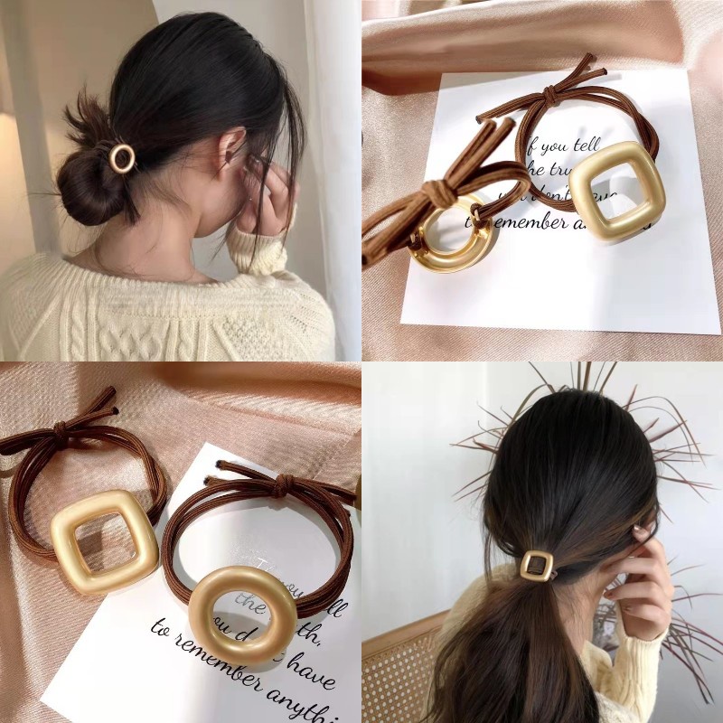 Dây Buộc Tóc Cao Su Phong Cách Hàn Quốc Đơn Giản Mẫu Mới 2022 Cho Nữ