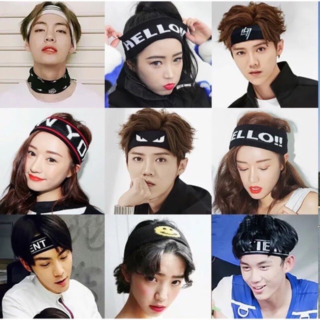 [Mã FASTGRET4 giảm 10% đơn 99K] Băng đô thể thao - Headband BTS thời trang nhiều mẫu