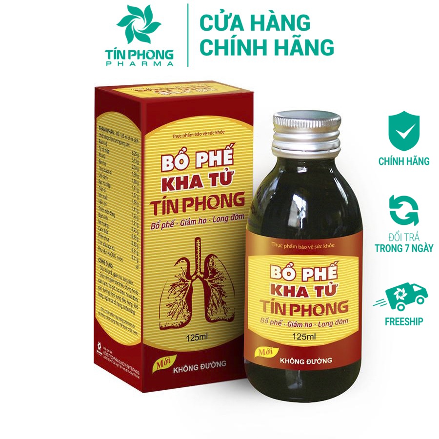 Siro giảm ho, Bổ phế kha tử Tín Phong - Lọ 125 ml