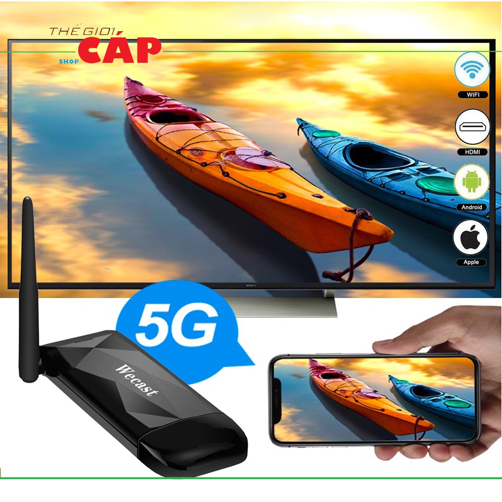 Thiết Bị Kết nối HDMI Không Dây từ Mobile, Tablet, Laptop ra Tivi Wecast E3