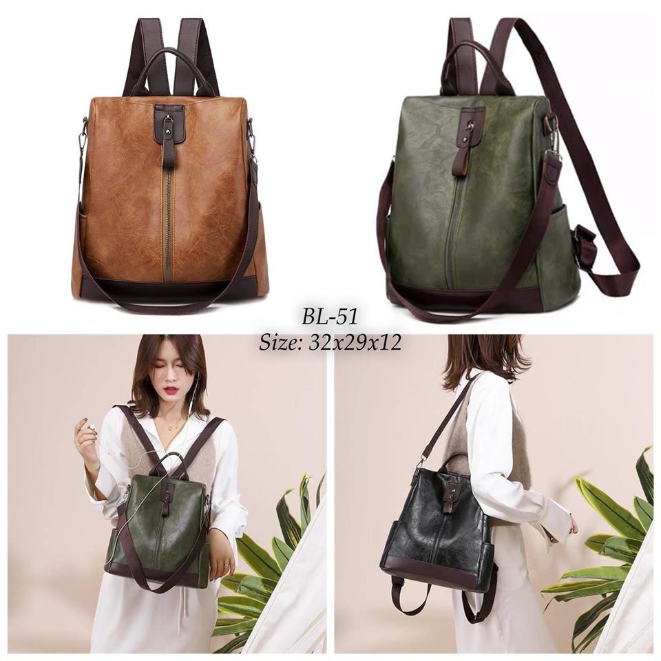 Balo Da Nữ Chống Trôm Tặng Kèm Dây Đeo Vai Hàng Quảng Châu Cao Cấp mã BL51