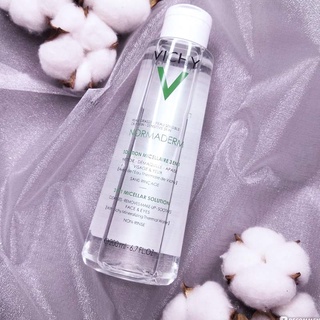 Nước tẩy trang vichy 3 trong 1 cho da dầu mụn 200ml normaderm 3-in-1 micellar solution