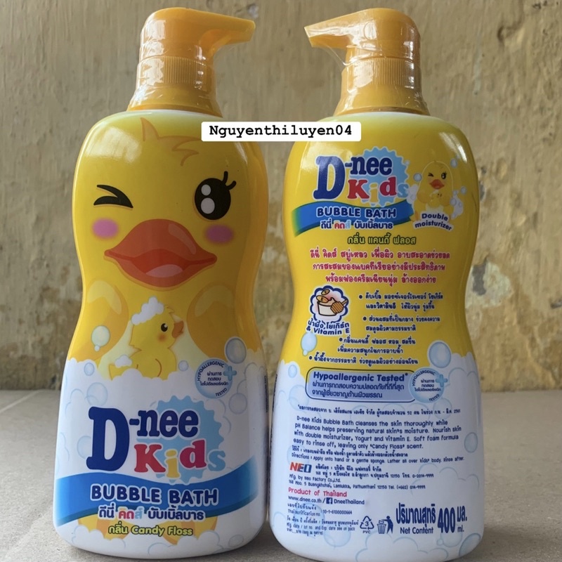 SỮA TẮM GỘI DNEE KID HÌNH THÚ 400ML