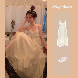 Đầm 2 dây công chúa cổ tích dáng dài phối nhiều tầng ☁️