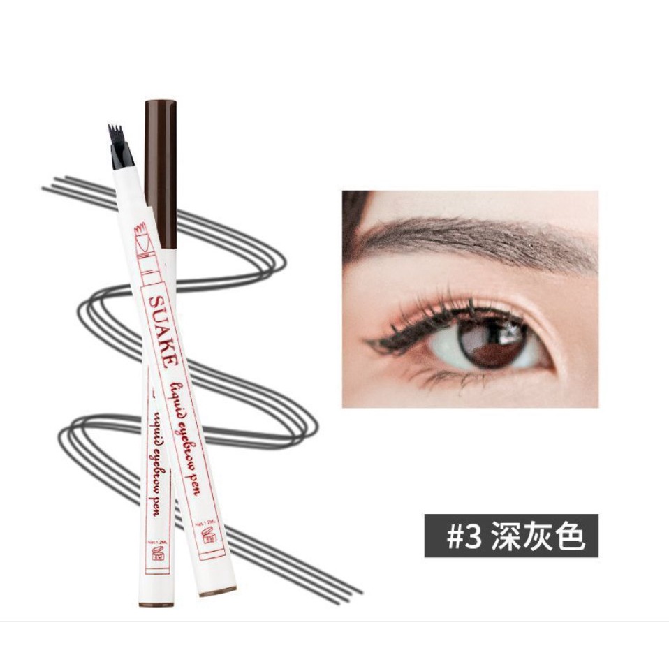 [Hàng mới về] Bút kẻ lông mày SUAKE 4 màu sắc tự nhiên lâu trôi thời trang