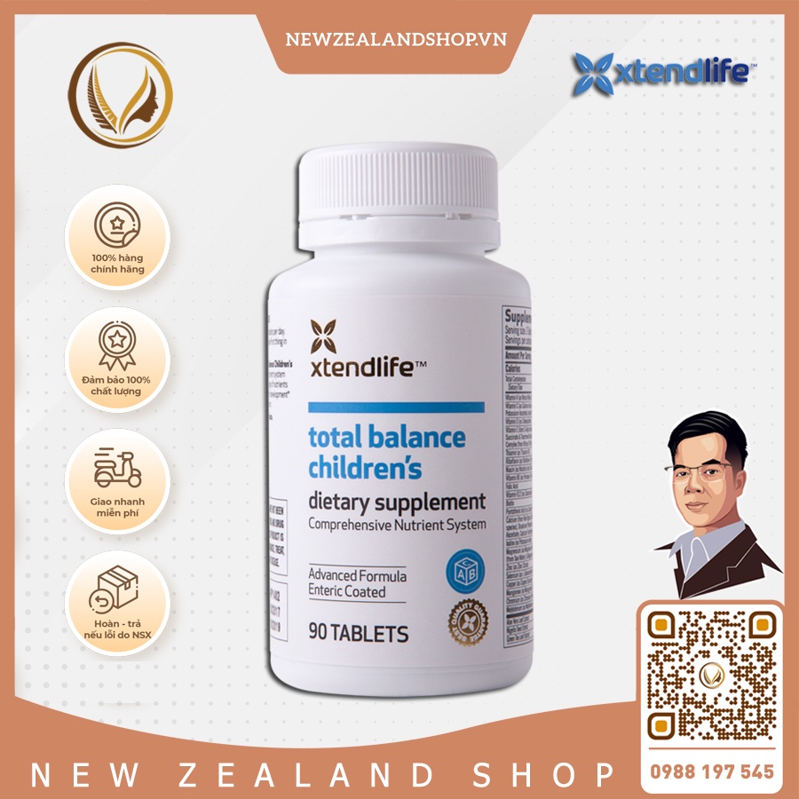 Viên uống vitamin Tổng Hợp Cho Bé Total Balance Children’s Xtend-Life 90 viên