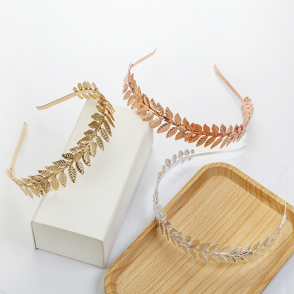 Cài tóc kiểu chiếc lá hợp kim thời trang dành cho cô dâu