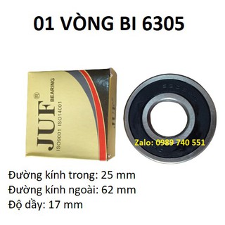 05 vòng bi 6305 JUF