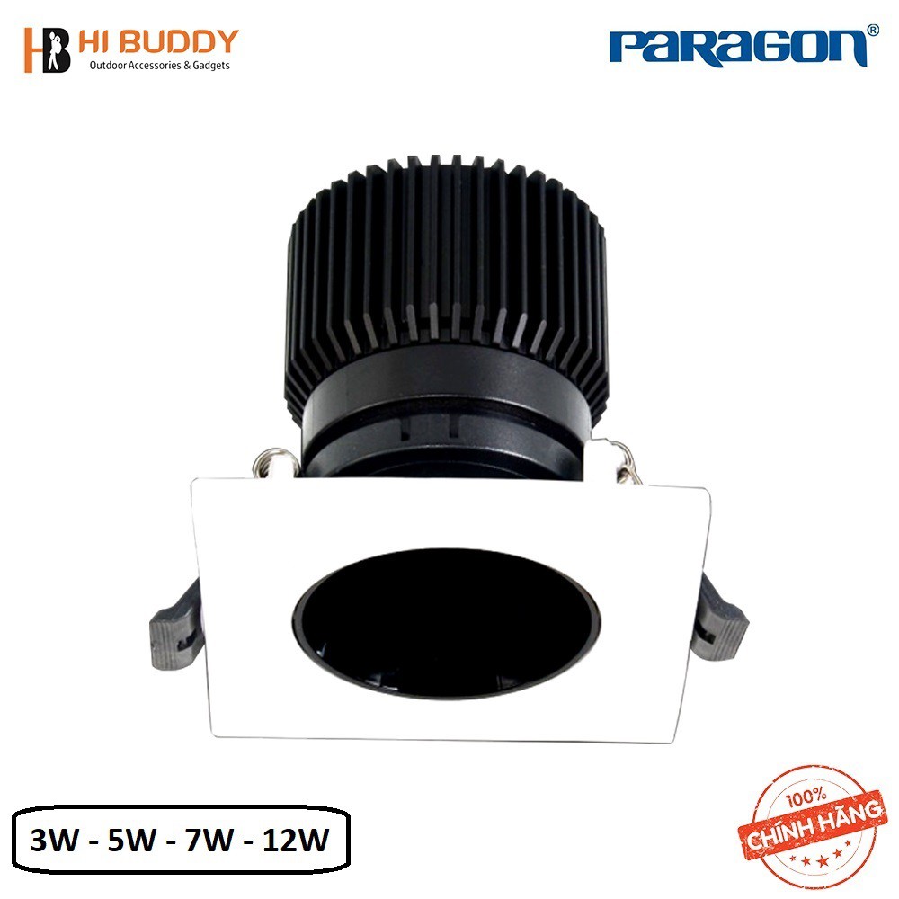 Đèn LED Paragon Âm Trần Chiếu Điểm (CRDC Series) 3W/ 5W/ 7W/ 12W - Ánh Sáng Vàng/ Trung Tính/ Trắng. CHÍNH HÃNG HIBUDDY