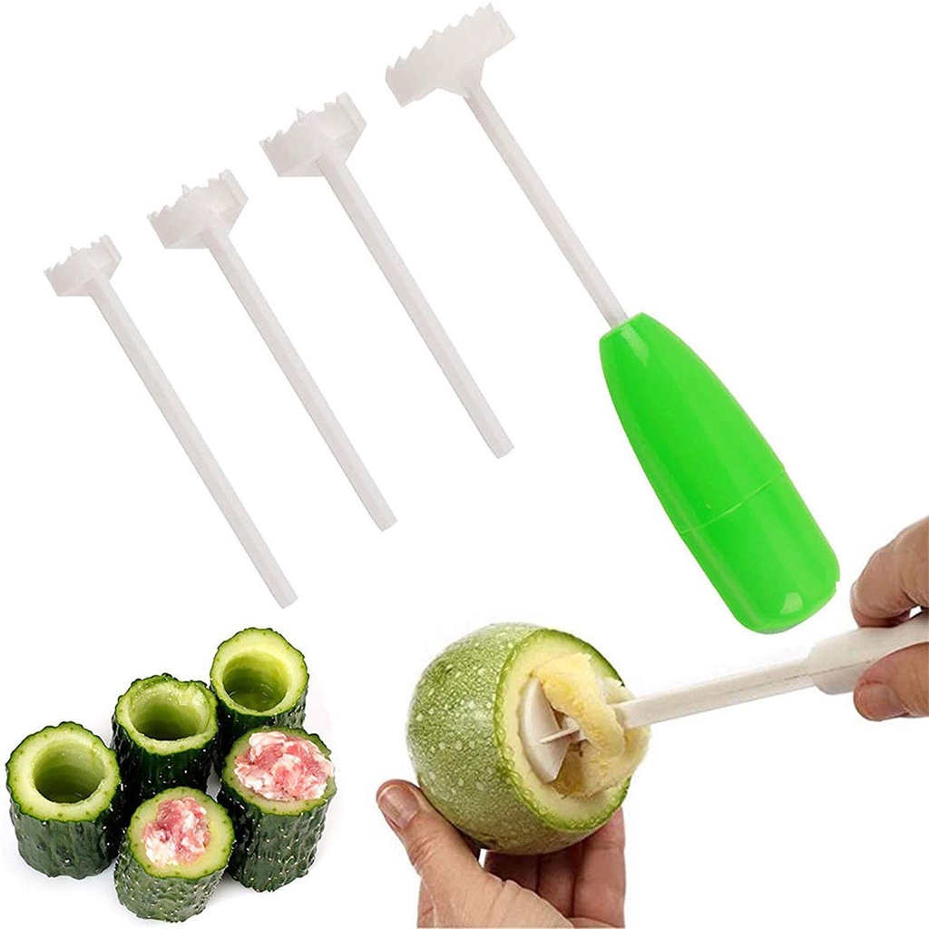 Set 4 Dụng Cụ Cắt Rau Củ Quả Hình Xoắn Ốc Thay Thế Tiện Lợi