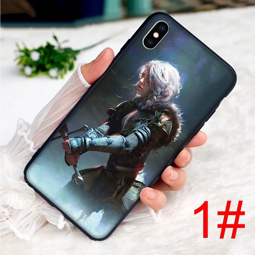 Ốp điện thoại mềm họa tiết nhân vật game The Witcher Wild Hunt dành cho iPhone XS Max XR X 7 8 6 6S Plus 5 5S SE